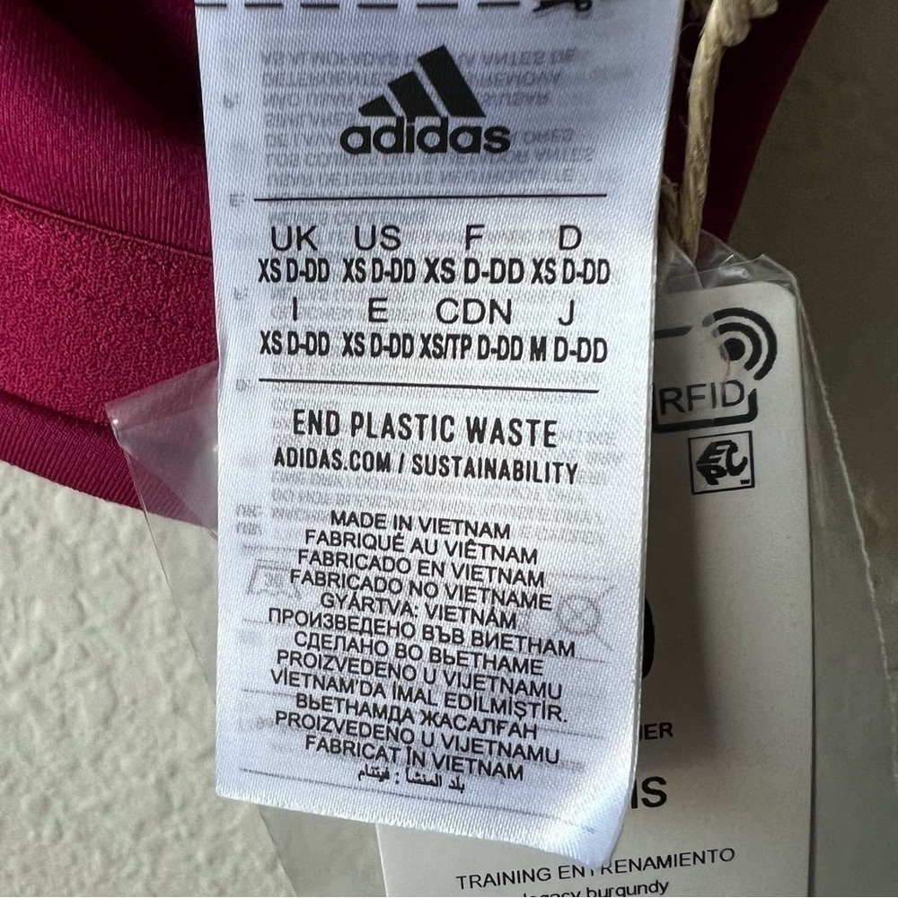 New with tags adidas Women's Training Medium Support Better 3-Stripes XS- DD - Picture 11 of 14